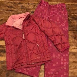 L.L.BEAN WINTER COAT AND SNOW PANTS